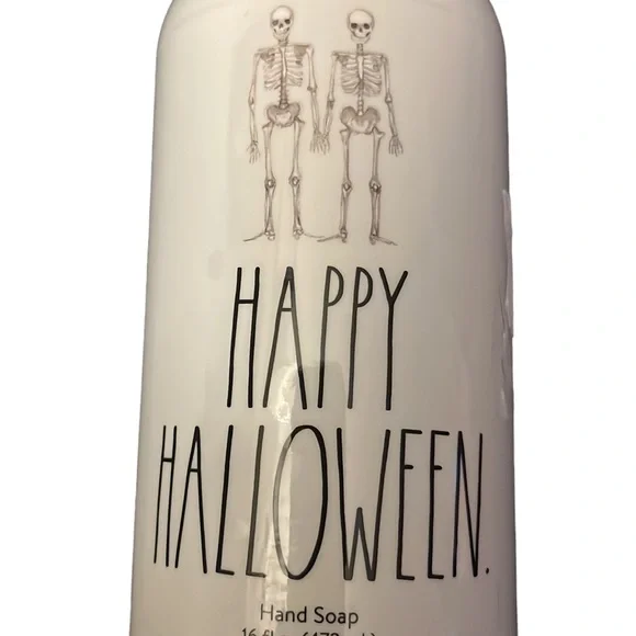 Rae Dunn Happy Halloween skeletons hand soap - Picture 4 of 4